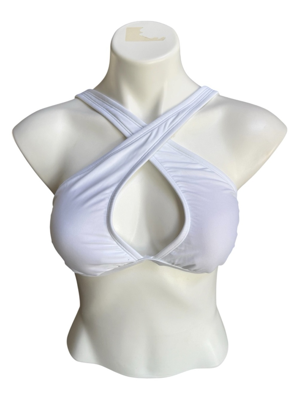 Adore Me Demi Bralette Swim Top White Medium NWT IN PACKAGE